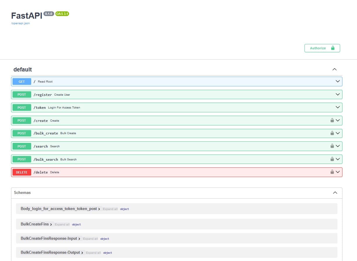 FINcheck API